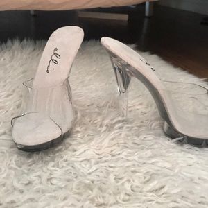 Clear heels! NEVER WORN